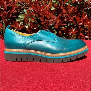 Jafa 397 Teal Loafers Size 38 NWOB